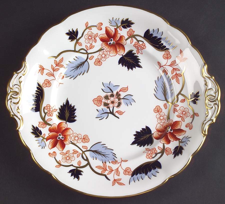 Beaumont Handled Cake/Pastry Plate by Royal Crown Derby-1