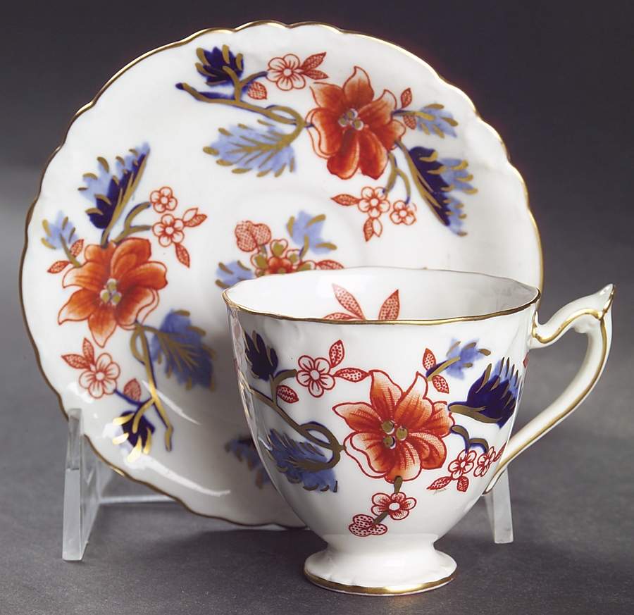 Beaumont Footed Demitasse Cup & Saucer Set by Royal Crown Derby-1