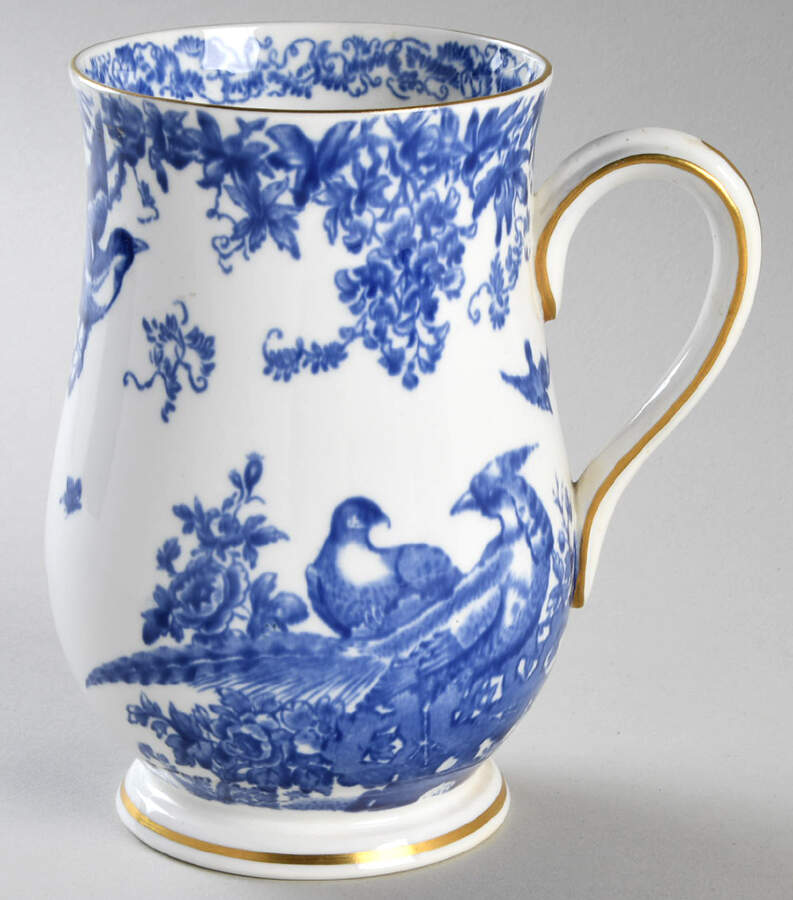 Blue Aves Tankard by Royal Crown Derby-1