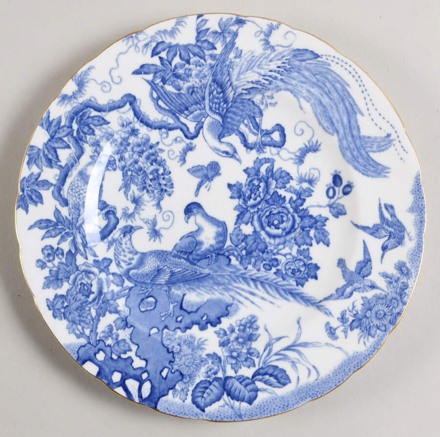 Blue Aves Luncheon Plate by Royal Crown Derby-1