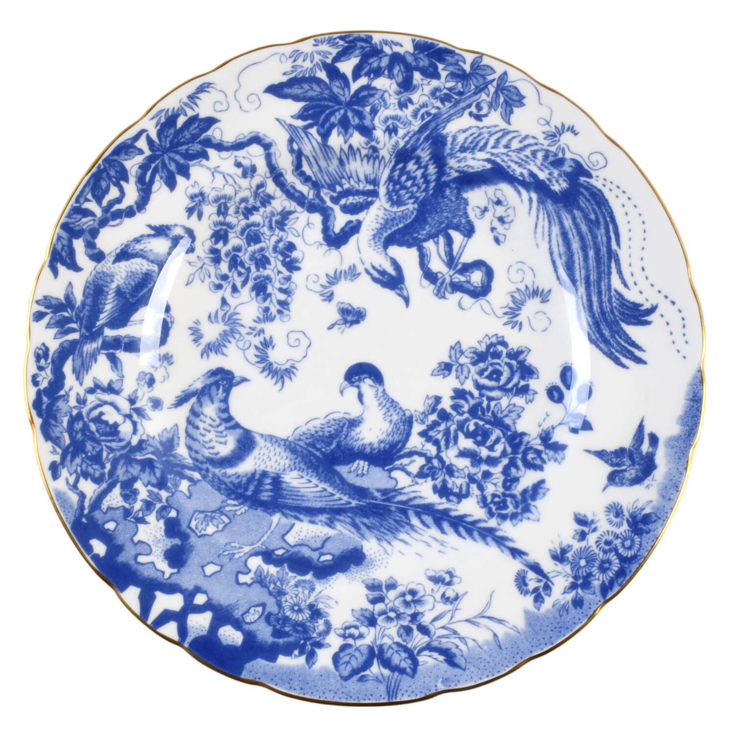 Blue Aves Salad Plate by Royal Crown Derby-1