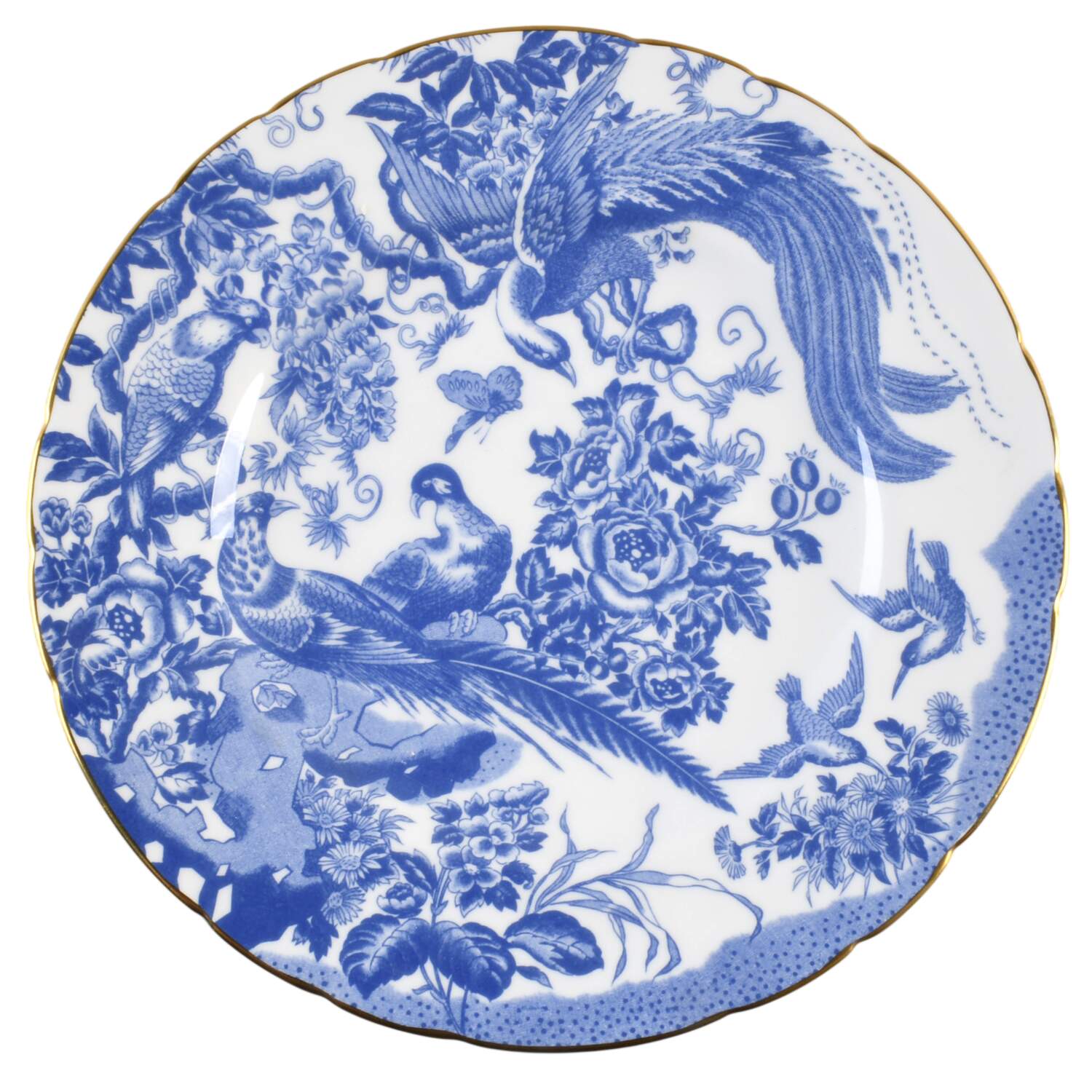 Blue Aves Dinner Plate by Royal Crown Derby-1