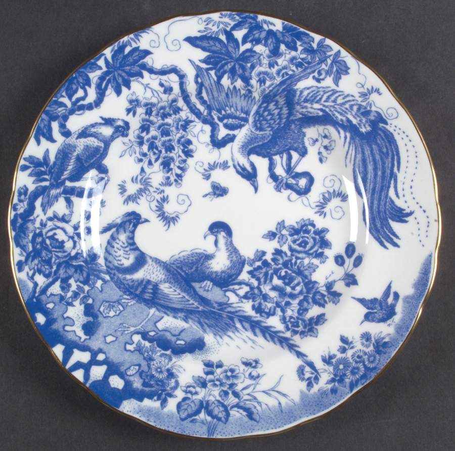 Blue Aves Salad Plate by Royal Crown Derby-1