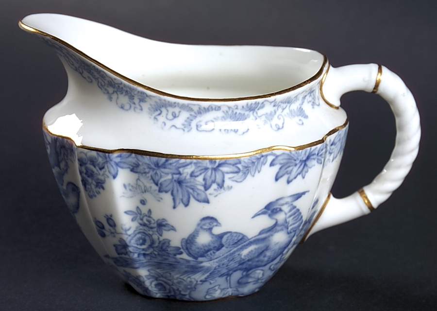 Blue Aves Mini Creamer by Royal Crown Derby-1