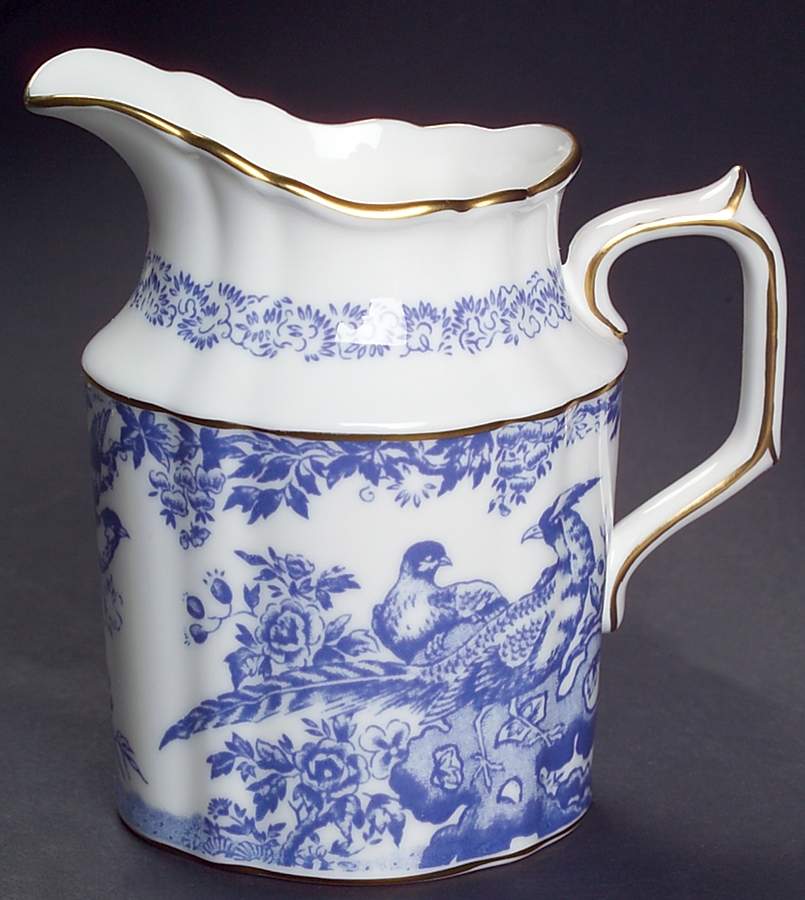 Blue Aves Creamer by Royal Crown Derby-1