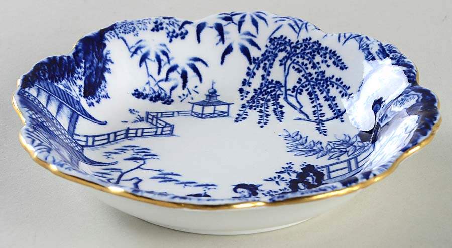 Blue Mikado Sweet Meat Dish by Royal Crown Derby-1