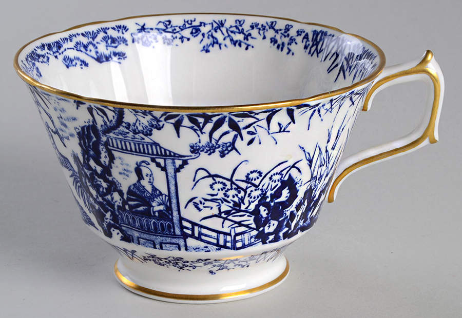 Blue Mikado Oversized Cup by Royal Crown Derby-1