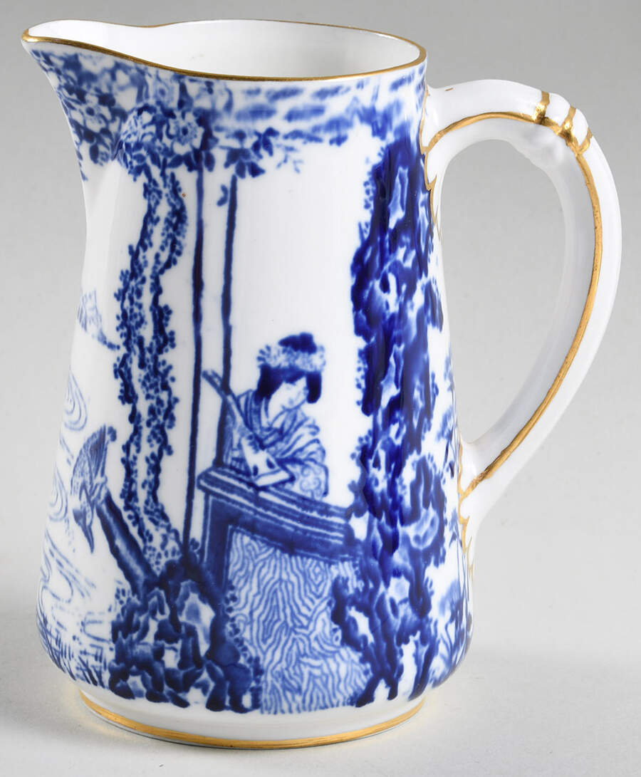 Blue Mikado Small Syrup No Lid by Royal Crown Derby-1