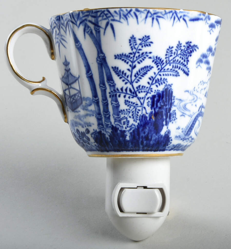 Blue Mikado 1 5/8" + cup (H) Night Light/Cup HC by Royal Crown Derby-1