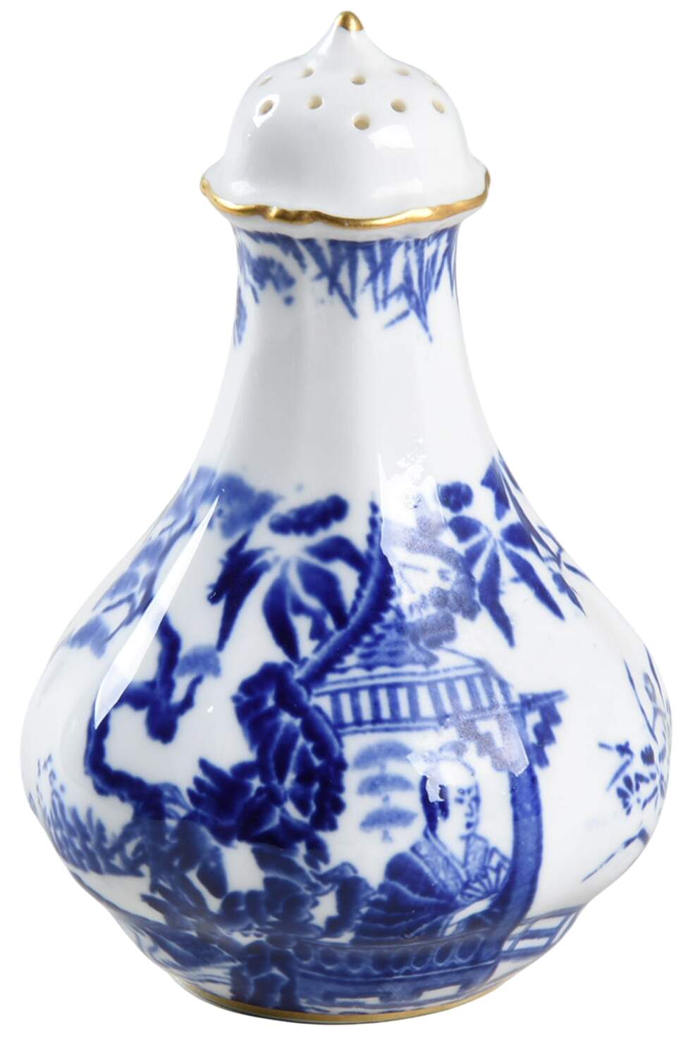 Blue Mikado Salt Shaker by Royal Crown Derby-1