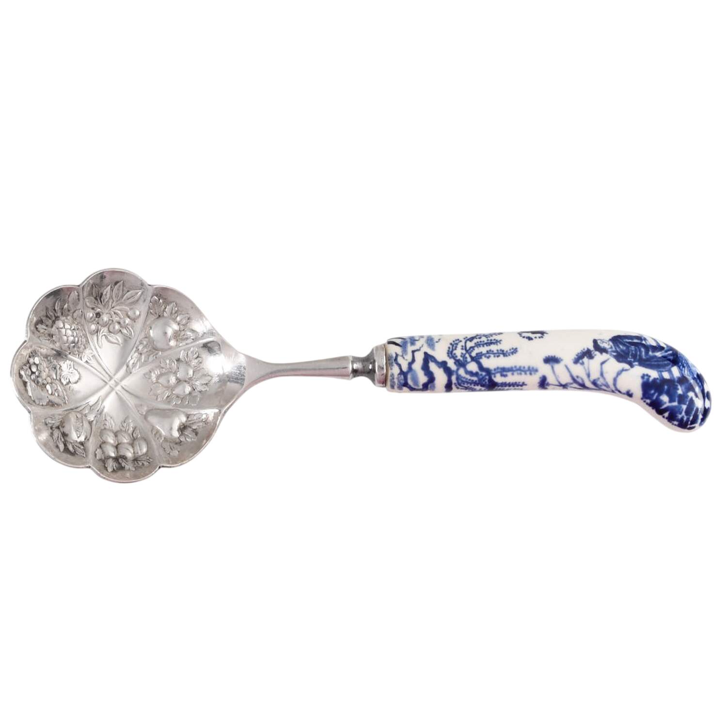 Blue Mikado Sugar Spoon by Royal Crown Derby-1
