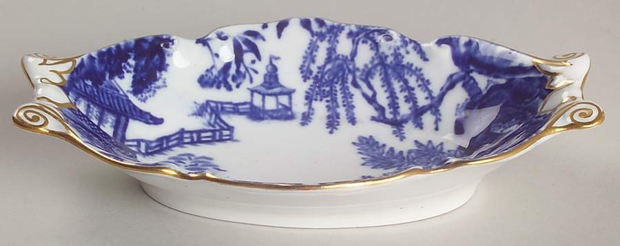 Blue Mikado Silver Tray by Royal Crown Derby-1