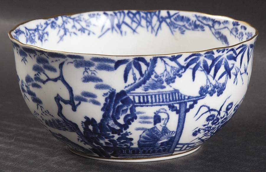 Blue Mikado Mini Open Sugar Bowl by Royal Crown Derby-1