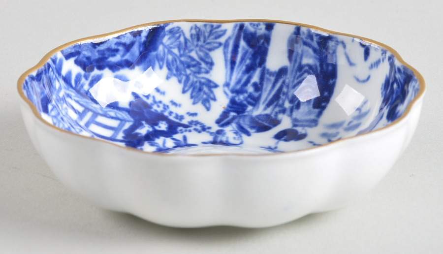 Blue Mikado Nut Dish by Royal Crown Derby-1