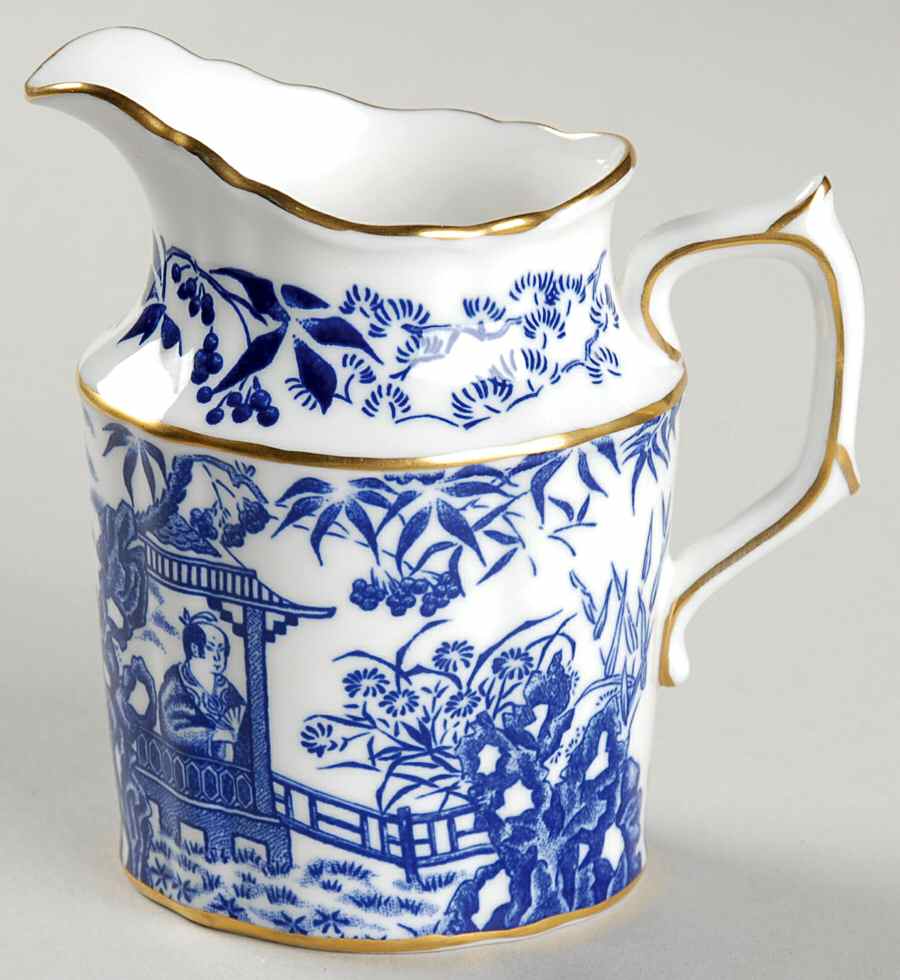 Blue Mikado Mini Creamer by Royal Crown Derby-1