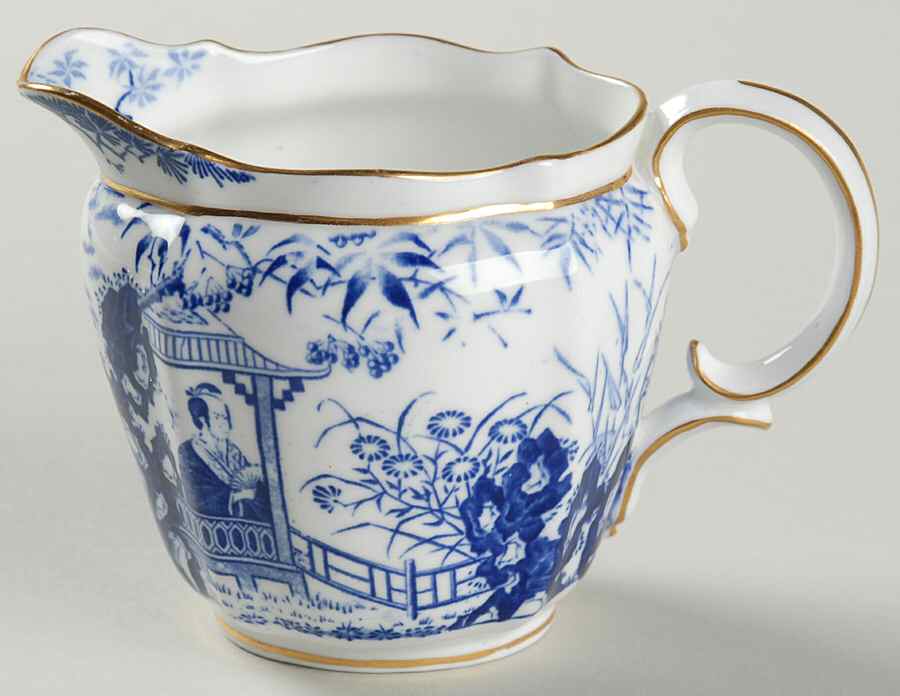 Blue Mikado Mini Creamer by Royal Crown Derby-1