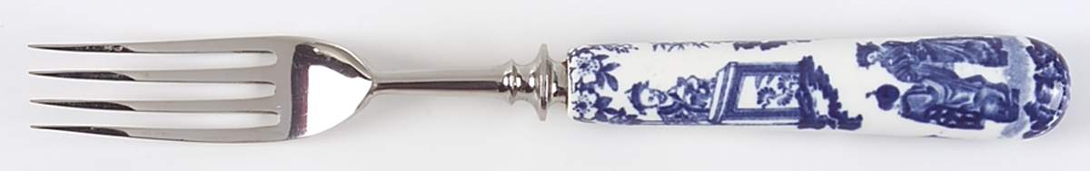 Blue Mikado Dinner Fork (7 1/2" or Larger) by Royal Crown Derby-1