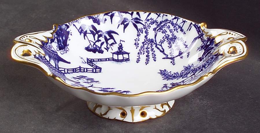Blue Mikado Small Oval Duchess Sweet by Royal Crown Derby-1