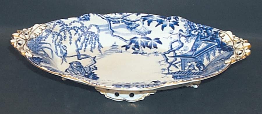 Blue Mikado Large Oval Duchess Sweet by Royal Crown Derby-1