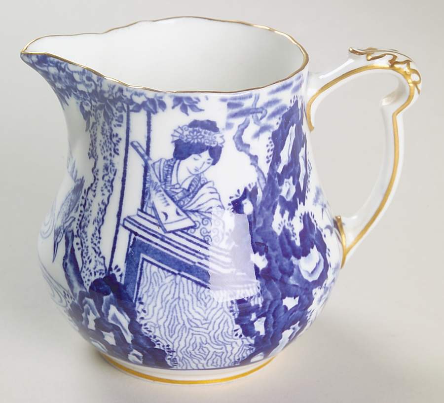 Blue Mikado Mini Creamer by Royal Crown Derby-1
