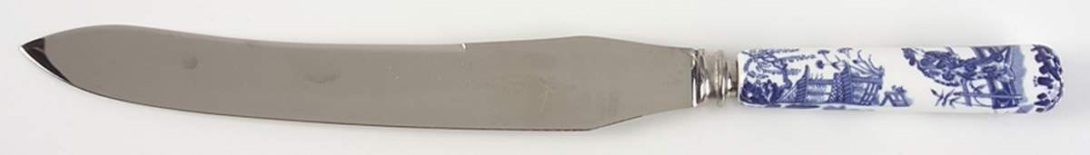 Blue Mikado Carving Knife with Stainless Blade by Royal Crown Derby-1