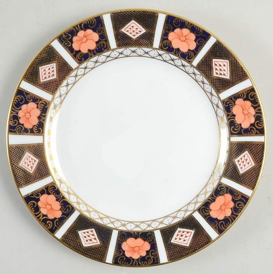 Border Imari Salad Plate by Royal Crown Derby-1