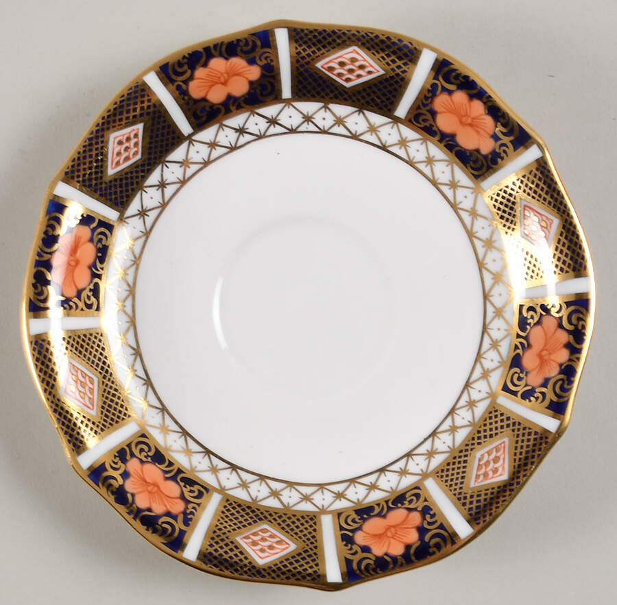 Border Imari Saucer for Flat Cup by Royal Crown Derby-1