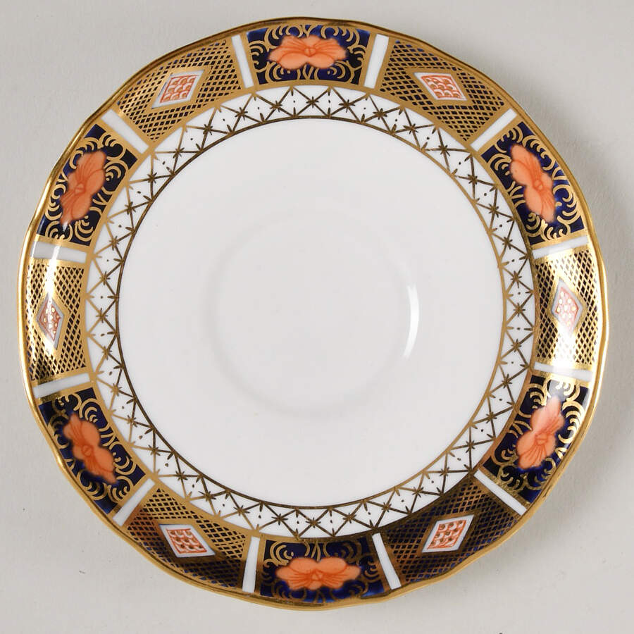 Border Imari Saucer for Bouillon Cup by Royal Crown Derby-1