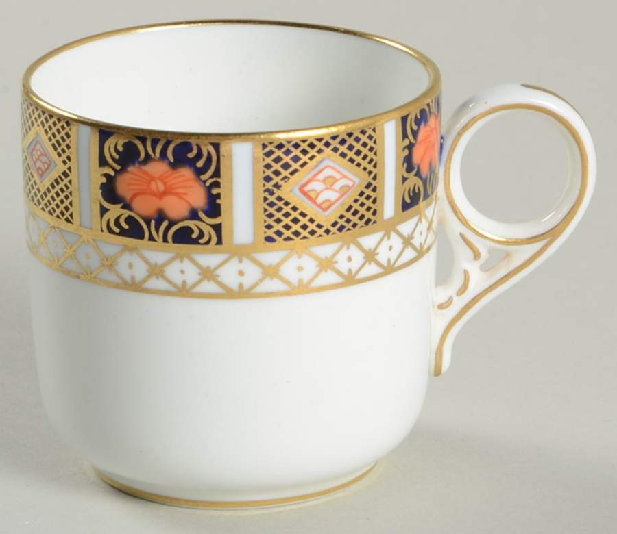 Border Imari Flat Demitasse Cup by Royal Crown Derby-1