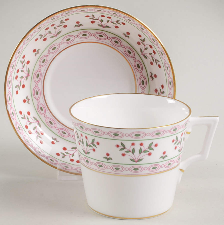 Brittany Flat Cup & Saucer Set by Royal Crown Derby-1