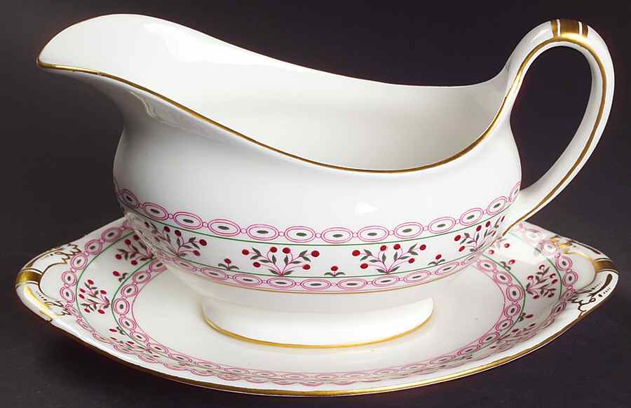 Brittany Gravy Boat & Underplate by Royal Crown Derby-1