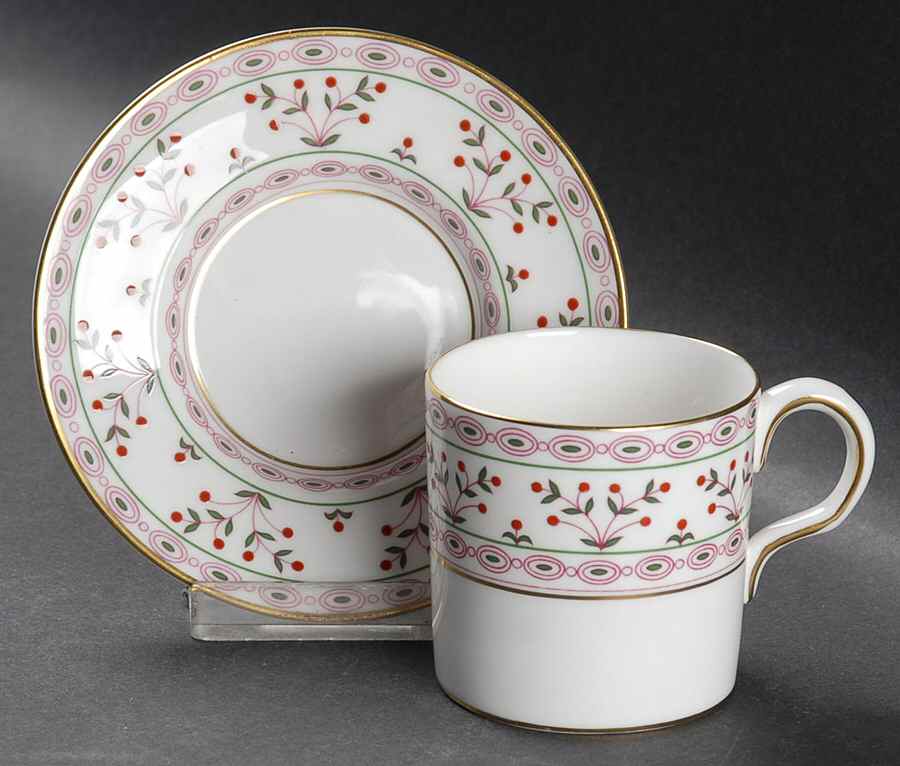 Brittany Flat Demitasse Cup & Saucer Set by Royal Crown Derby-1
