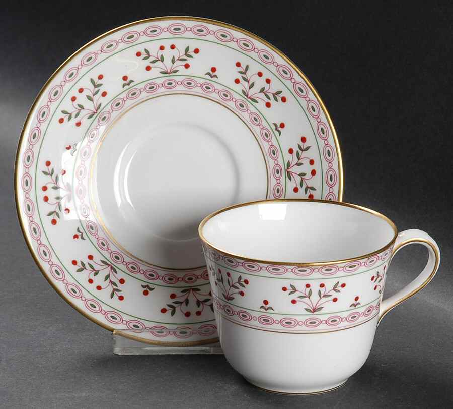 Brittany Flat Cup & Saucer Set by Royal Crown Derby-1