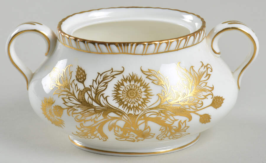 Brocade Sugar Bowl No Lid by Royal Crown Derby-1
