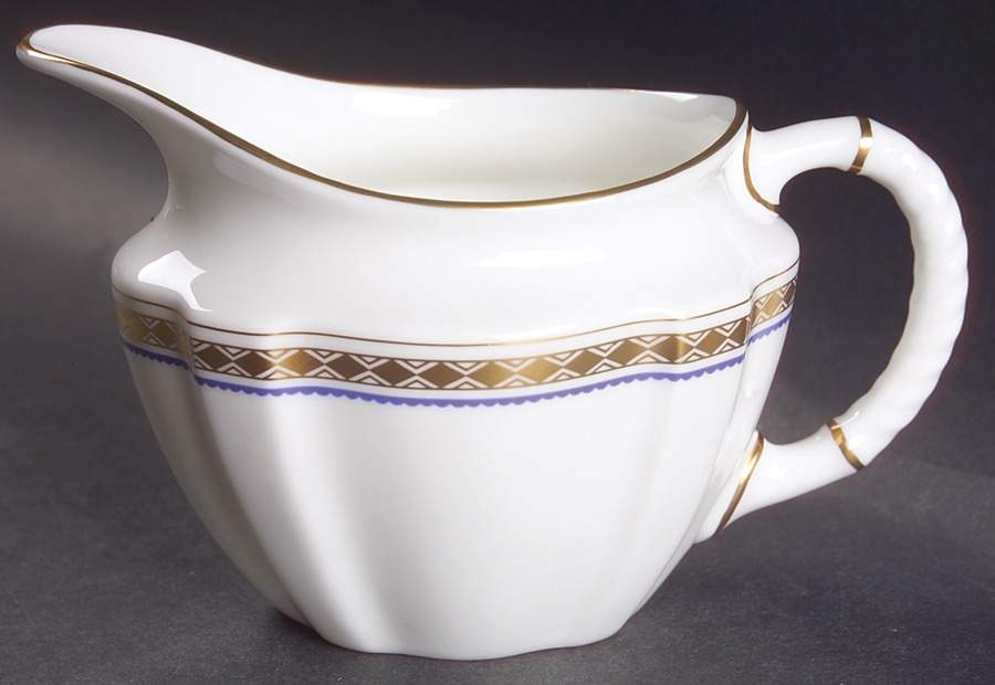 Carlton Blue Creamer by Royal Crown Derby-1