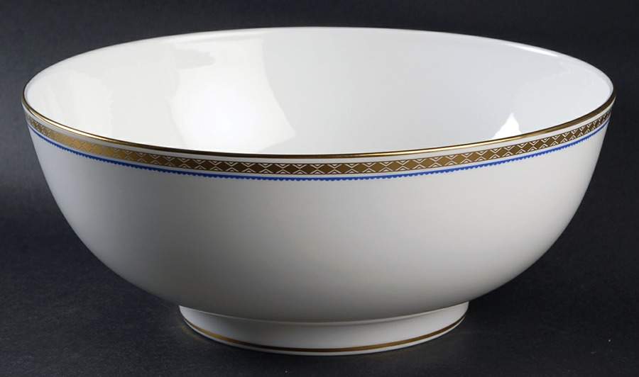 Carlton Blue 9" Salad Serving Bowl by Royal Crown Derby-1