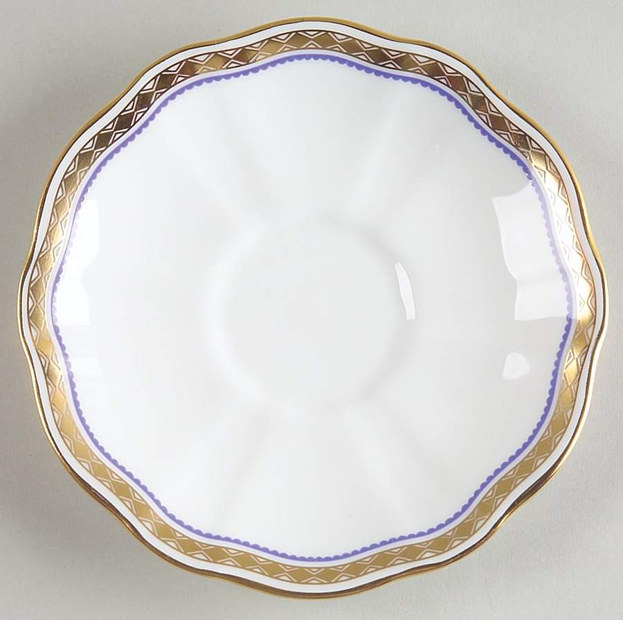 Carlton Blue Saucer for Demitasse Cup by Royal Crown Derby-1
