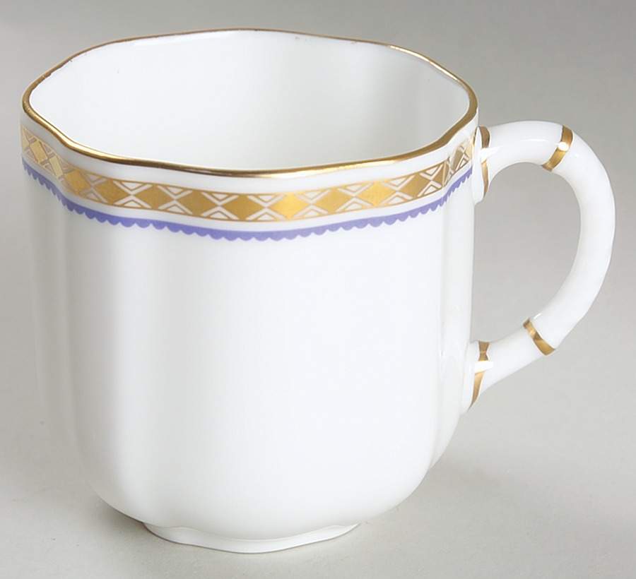 Carlton Blue Flat Demitasse Cup by Royal Crown Derby-1