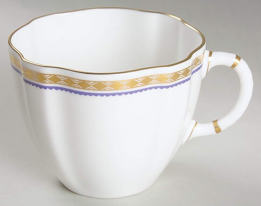Carlton Blue Flat Cup by Royal Crown Derby-1