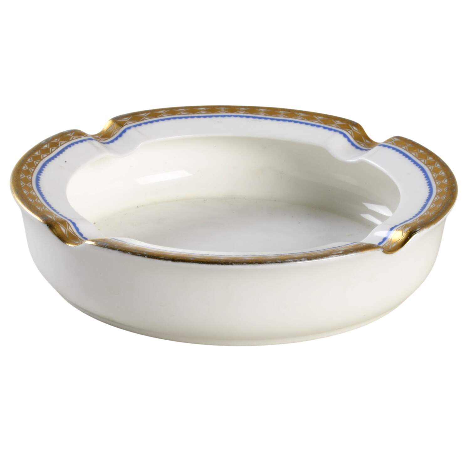 Carlton Blue Large Ashtray by Royal Crown Derby-1