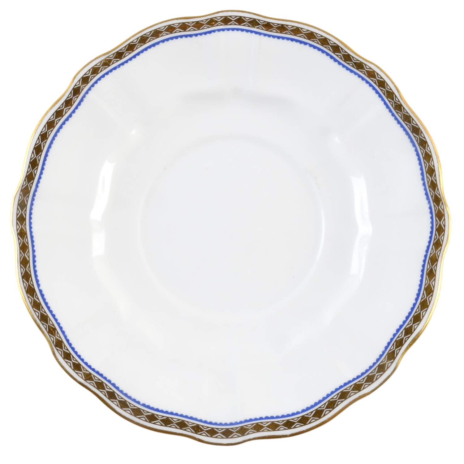 Carlton Blue Underplate for Gravy Boat by Royal Crown Derby-1
