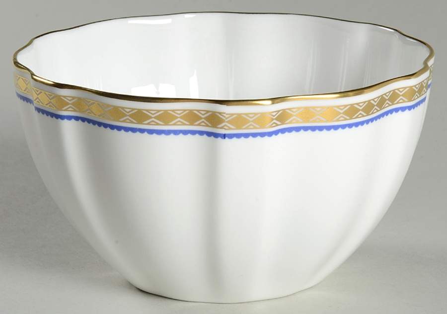Carlton Blue Open Sugar Bowl by Royal Crown Derby-1