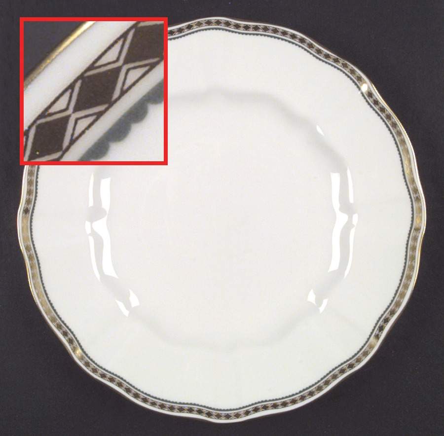 Carlton Green Dinner Plate by Royal Crown Derby-1