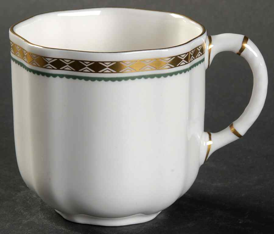 Carlton Green Flat Demitasse Cup by Royal Crown Derby-1