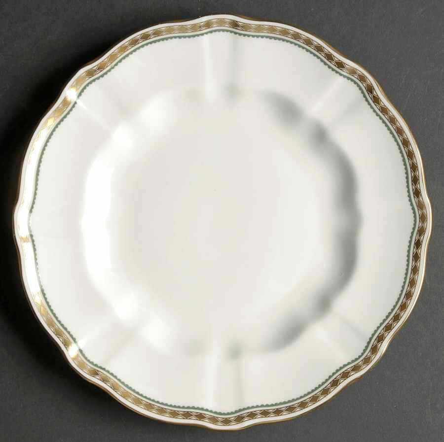 Carlton Green Salad Plate by Royal Crown Derby-1