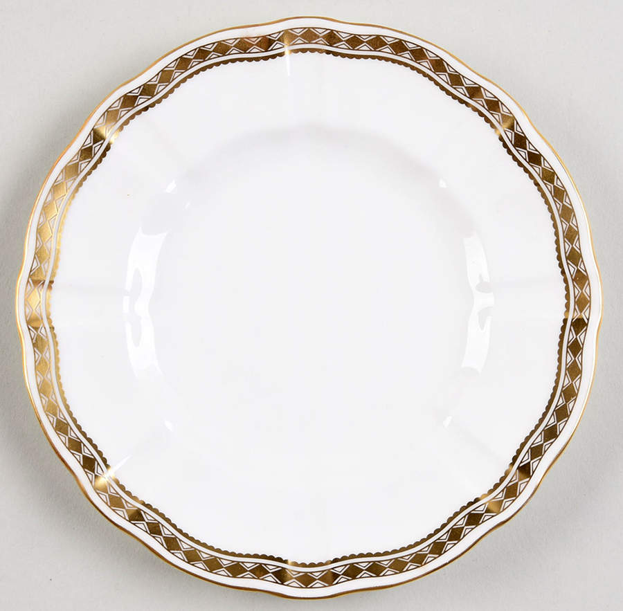 Carlton Gold Bread & Butter Plate by Royal Crown Derby-1