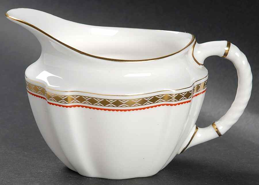 Carlton Red Creamer by Royal Crown Derby-1