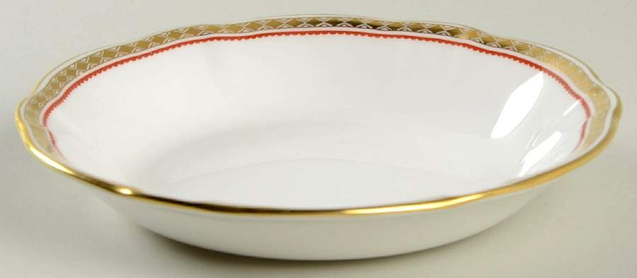 Carlton Red Coupe Cereal Bowl by Royal Crown Derby-1