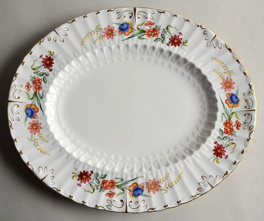 Chatsworth 13" Oval Serving Platter by Royal Crown Derby-1