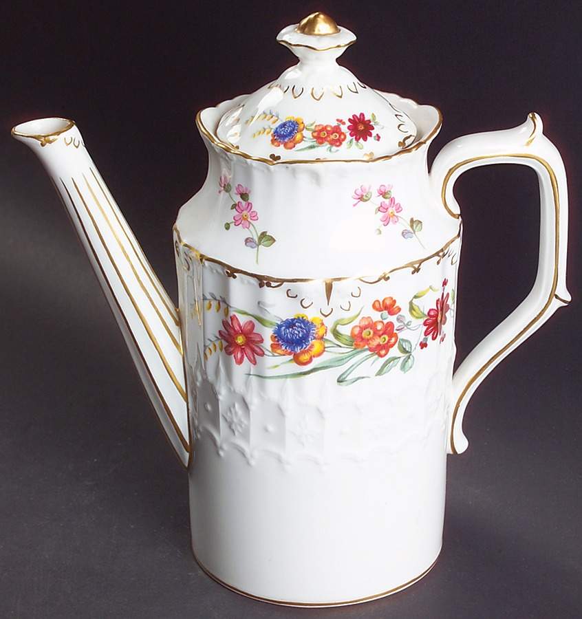 Chatsworth Coffee Pot & Lid by Royal Crown Derby-1